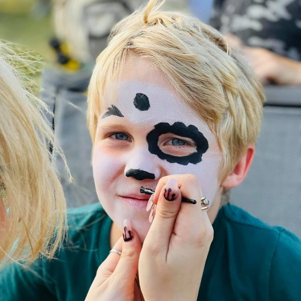 Face painting for kids is a popular activity