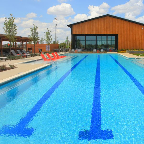 Outdoor lap swimming at The Fit Barn