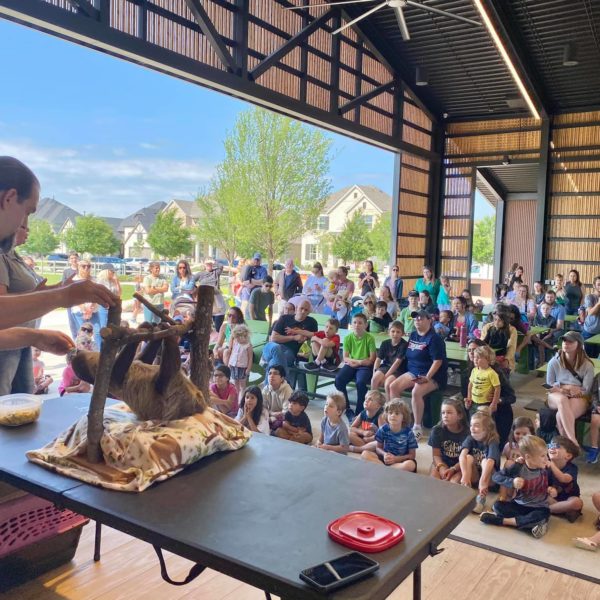 Live animal demonstration in The Barn