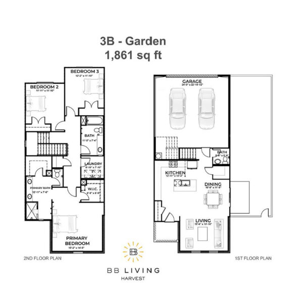 BB Living - Homes for Rent Floorplan 3B